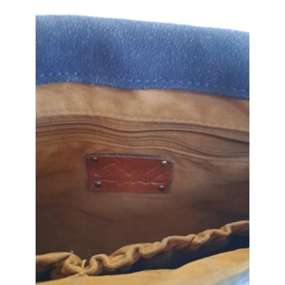 Patricia Nash Arezzo Saddle Bag Black Leather Purse Embroidered - Picture 14 of 16